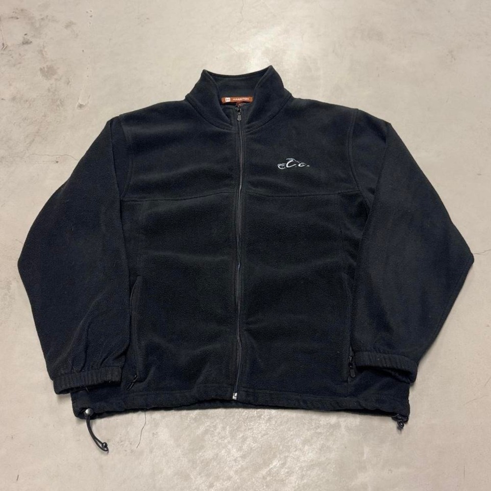 Vintage Orange County choppers black fleece zip up